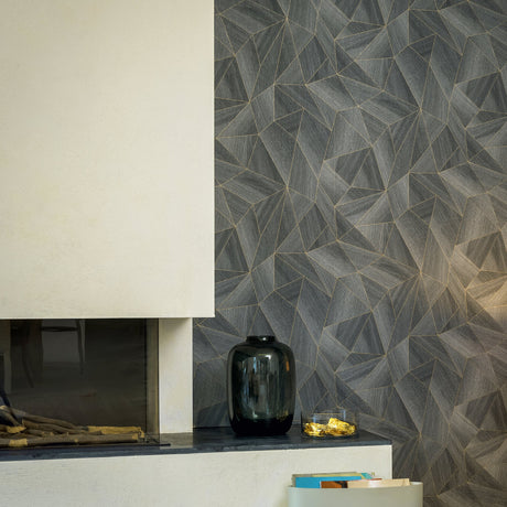Galerie The Woods and Wicker Geometric Wood Effect Motif Wallpaper