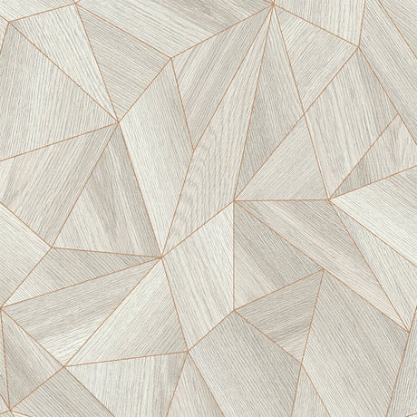 Galerie The Woods and Wicker Geometric Wood Effect Motif Wallpaper
