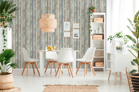 Galerie The Woods and Wicker Narrow Wood Stripe Effect Motif Wallpaper