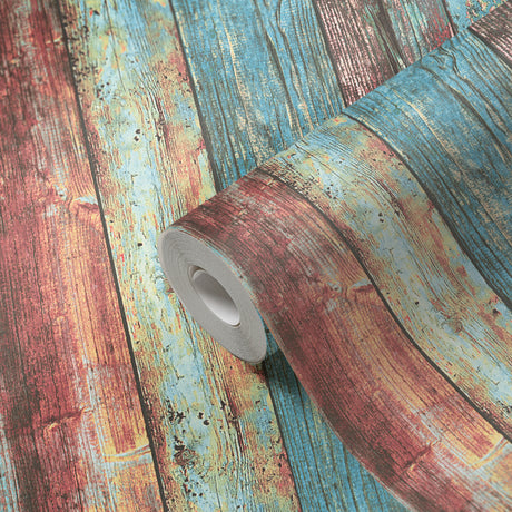 Galerie The Woods and Wicker Broad Wood Stripe Effect Motif Wallpaper