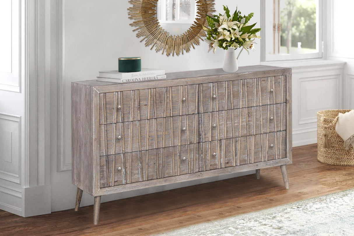 West Palm Solid Wood Bedroom Set with Bed, Dresser, Mirror & Chest