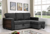 Modern L-Shaped Sectional Sofa with Storage Chaise Ottoman