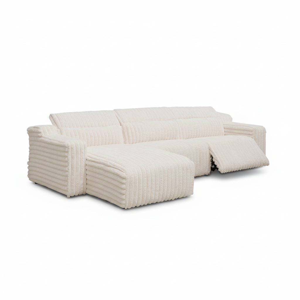 Zeal Recliner Sofa Set Power Recliner with Cup Holders & Headrests Brown