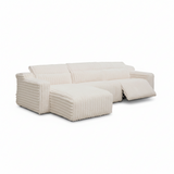 Zeal Recliner Sofa Set Power Recliner with Cup Holders & Headrests Brown