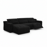 Zeal Recliner Sofa Set Power Recliner with Cup Holders & Headrests Brown