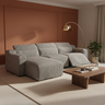 Zeal Recliner Sofa Set Power Recliner with Cup Holders & Headrests Brown