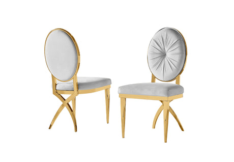 Close-up detail of the polished gold finish and high-quality velvet stitching.