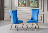 FOAK Romeo dining chair set arranged in a modern dining room setting.