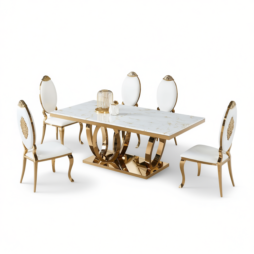 Tamara Dining Set (Table with 5 Chairs)