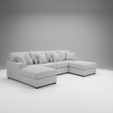 Fancy Sectional in Corduroy Fabric