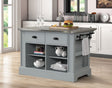 Urrur Stainless Steel Top Kitchen Island
