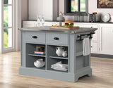 Urrur Stainless Steel Top Kitchen Island