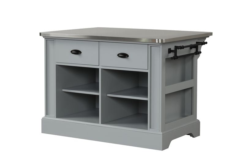 Urrur Stainless Steel Top Kitchen Island