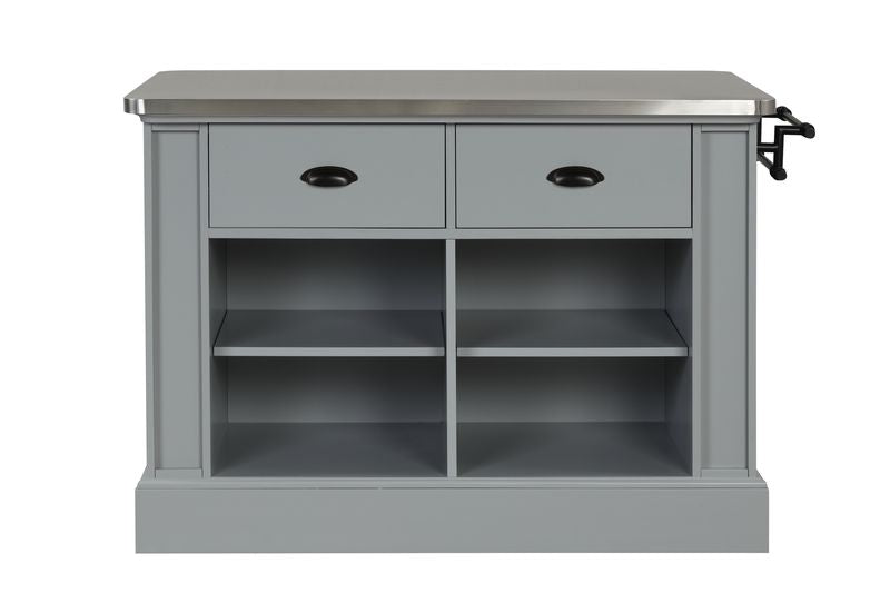 Urrur Stainless Steel Top Kitchen Island
