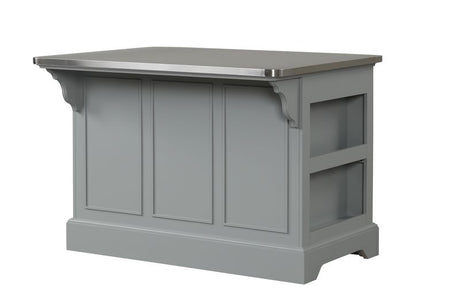 Urrur Stainless Steel Top Kitchen Island