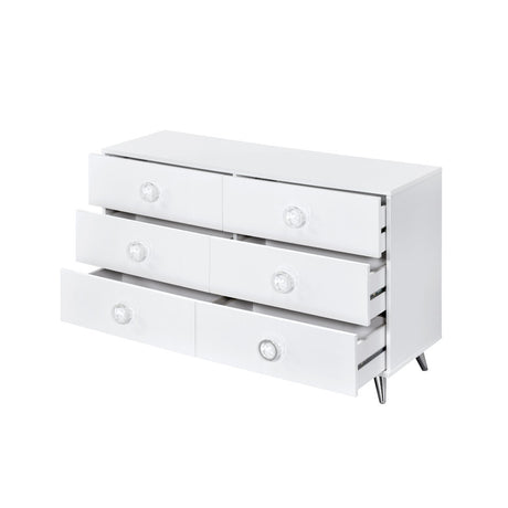 Perse Queen Storage Bed & Dresser