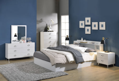 Perse Queen Storage Bed & Dresser