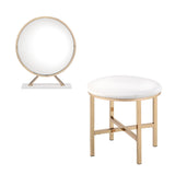 Midriaks Vanity Mirror & Stool Set