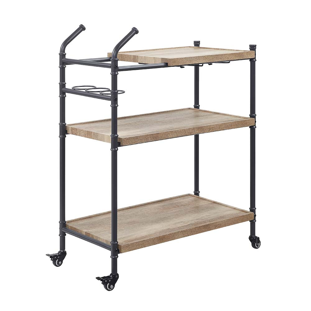 Brantley Industrial Pipe Tables, Shelves & Serving Cart