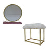 Adao Vanity Mirror & Stool Set