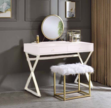 Adao Vanity Mirror & Stool Set