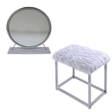 Adao Vanity Mirror & Stool Set