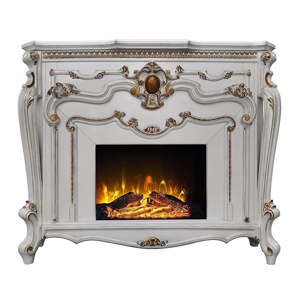 Picardy Entertainment Center, Fireplace, Mirror & Bench