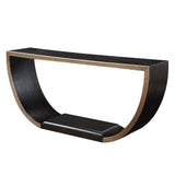 Maceo Half-Moon Console Table