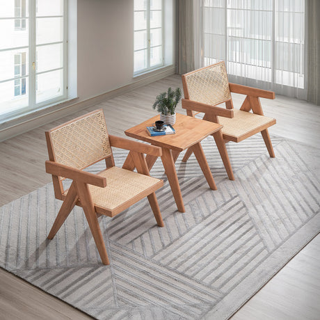 Velentina Rattan Accent Chair & End Table