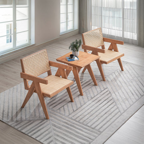 Velentina Rattan Accent Chair & End Table