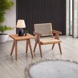 Velentina Rattan Accent Chair & End Table