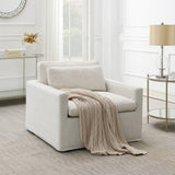 Naveen Swivel Accent Chair with Pillow