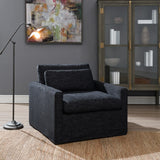 Naveen Swivel Accent Chair with Pillow