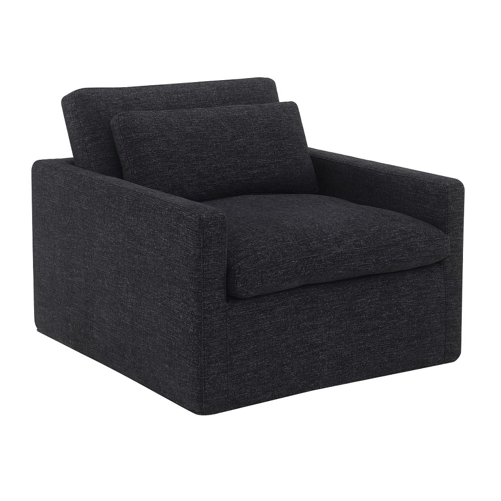 Naveen Swivel Accent Chair with Pillow