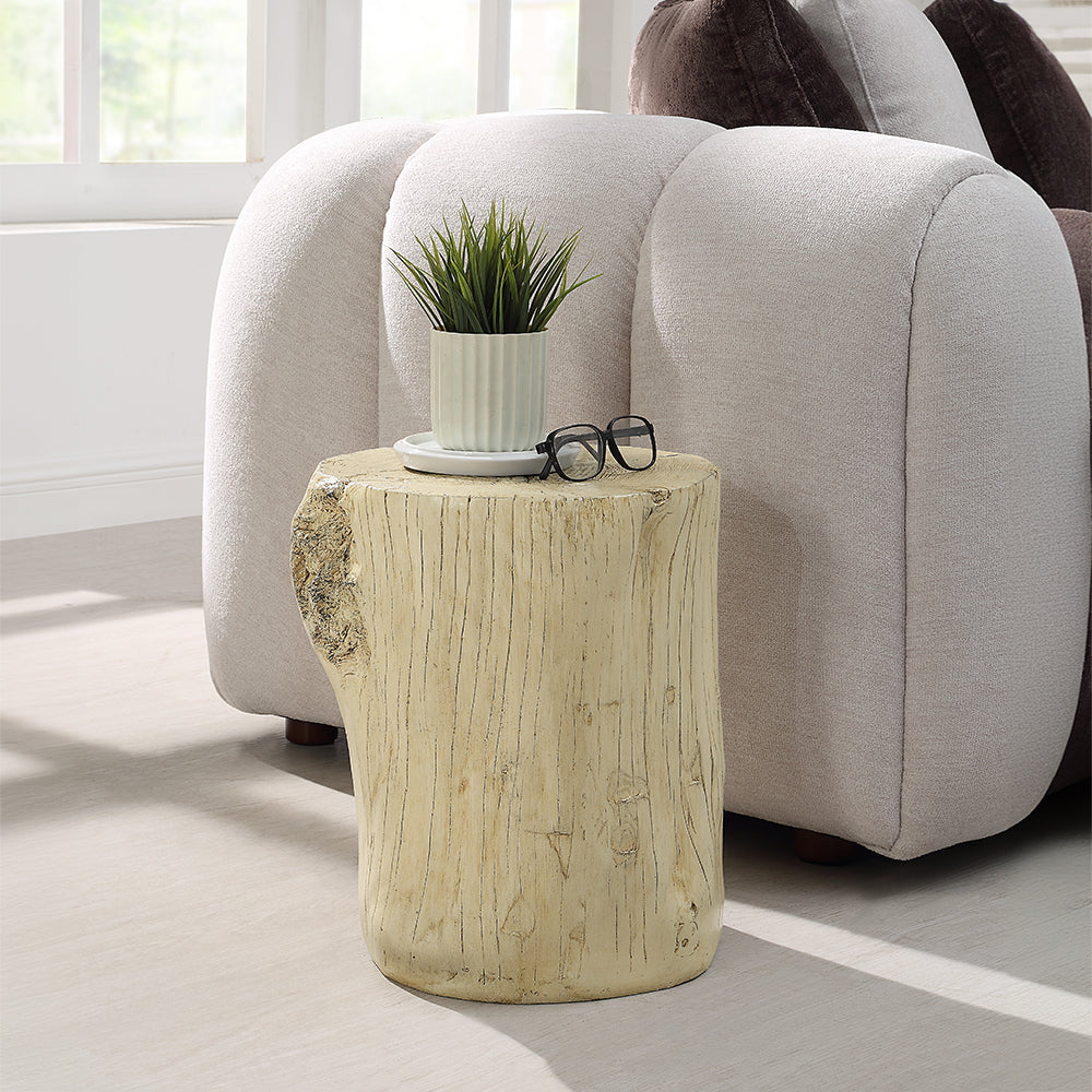 Gene Faux Concrete Accent Table