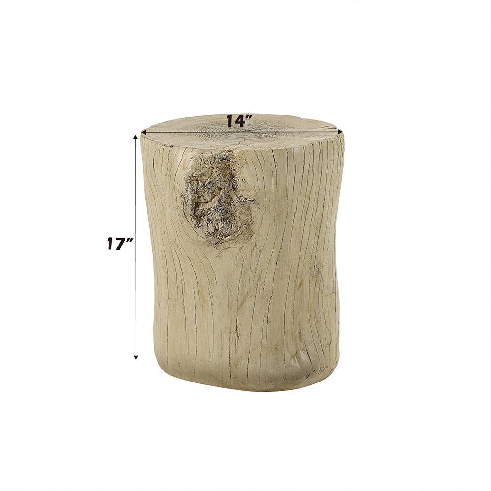 Gene Faux Concrete Accent Table