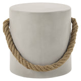 Gene Faux Concrete Accent Table