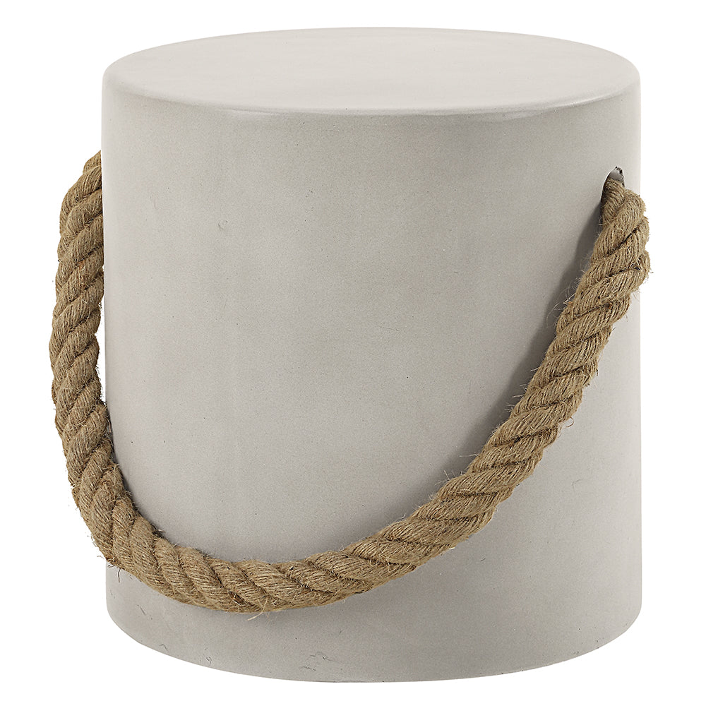 Gene Faux Concrete Accent Table