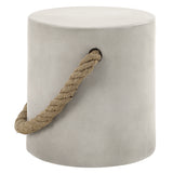 Gene Faux Concrete Accent Table