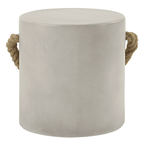 Gene Faux Concrete Accent Table