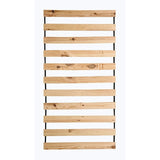 Becky Pine Wood Bed Slat Kit - Plank-Style Mattress Support in Mahogany for Twin or Full Beds - am-sl109-t-1