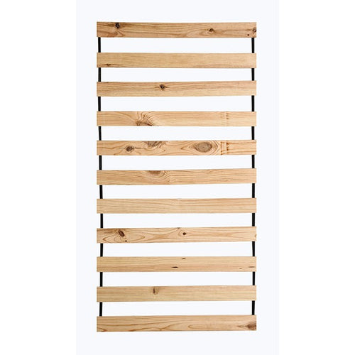 Becky Pine Wood Bed Slat Kit - Plank-Style Mattress Support in Mahogany for Twin or Full Beds