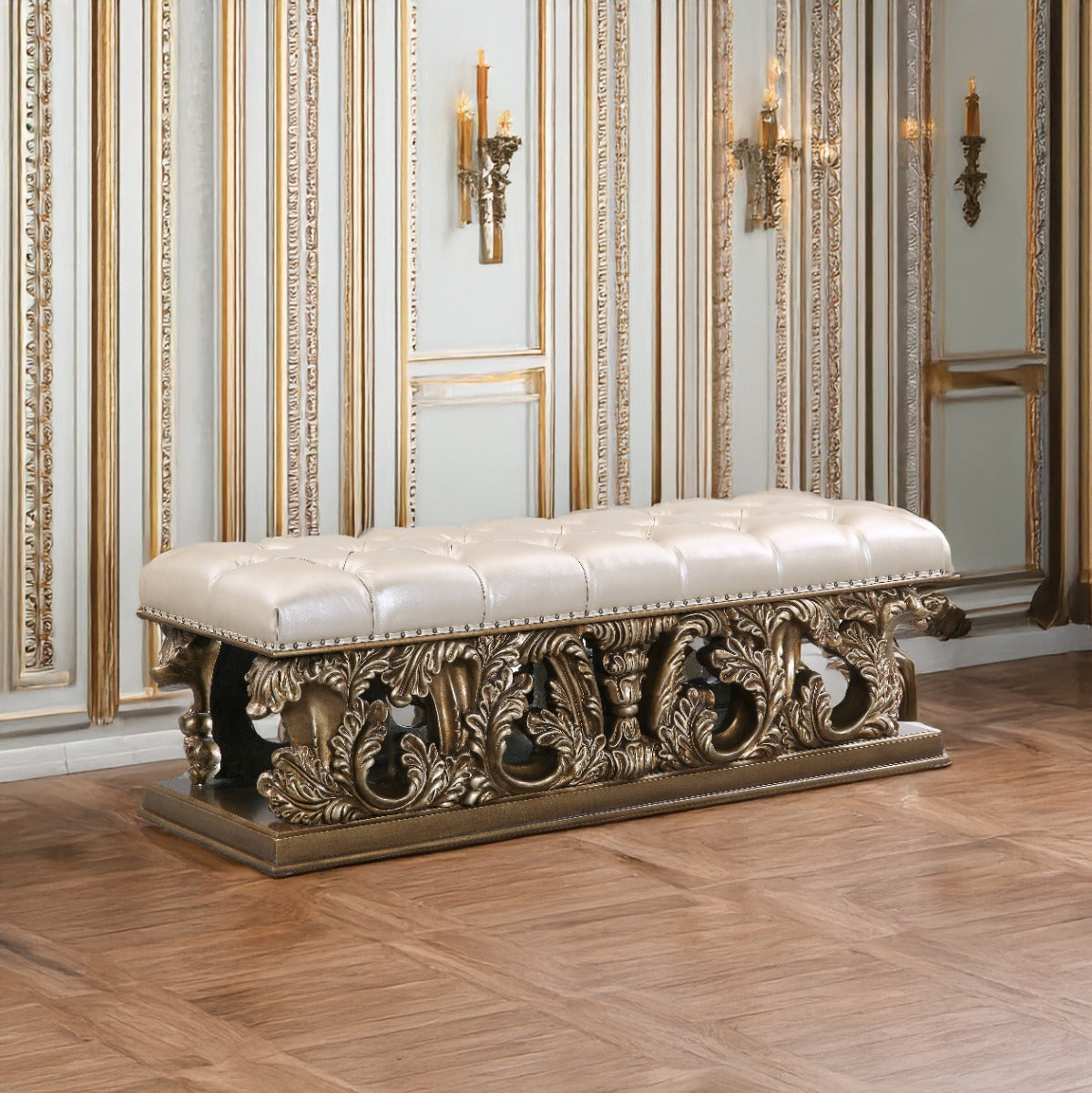 Constantine Baroque Mirror & Bench
