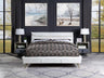 Doris Top Grain Leather Upholstered Bed
