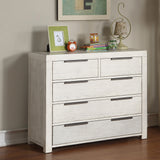 Celerina Queen Loft Bed & 5-Drawer Chest