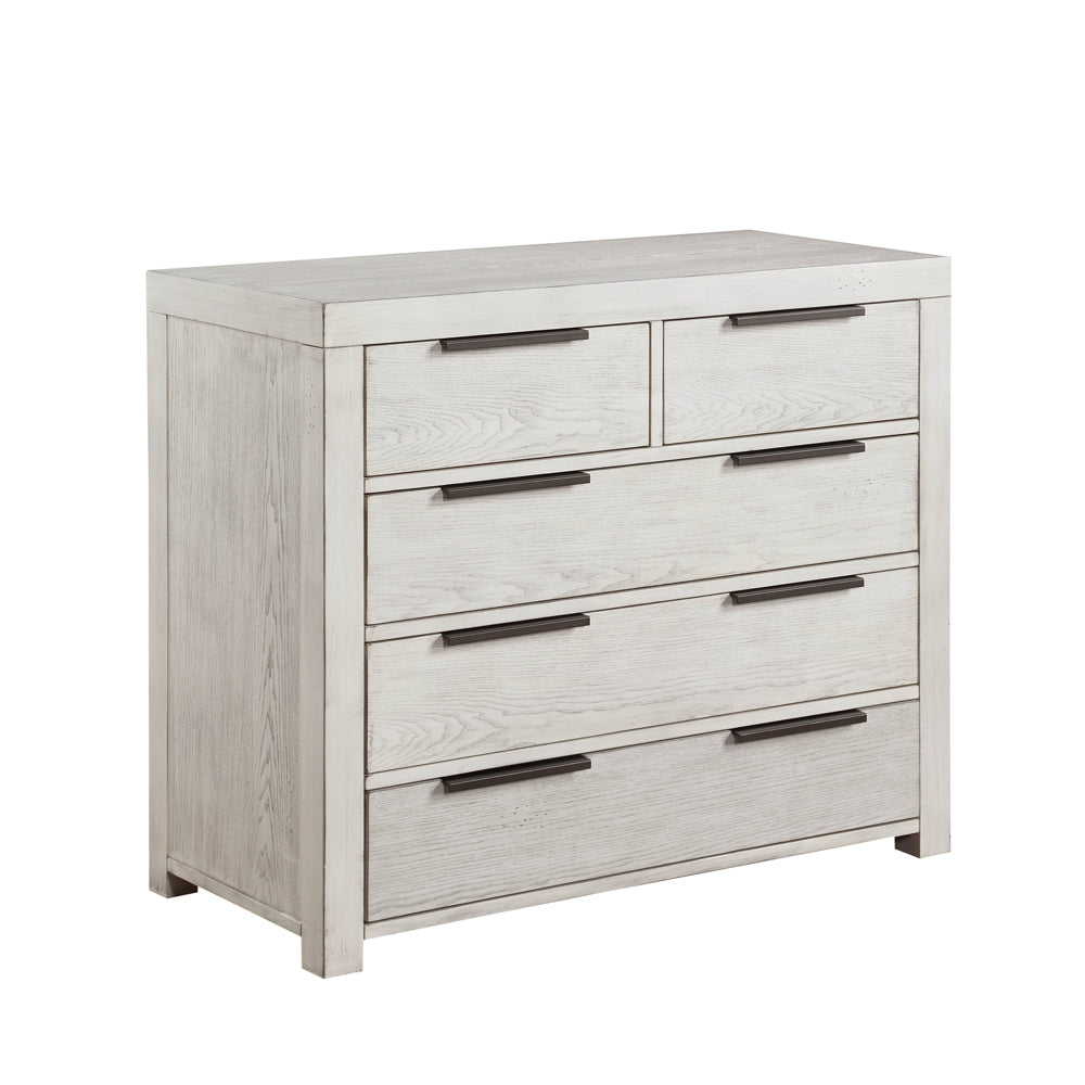 Celerina Queen Loft Bed & 5-Drawer Chest