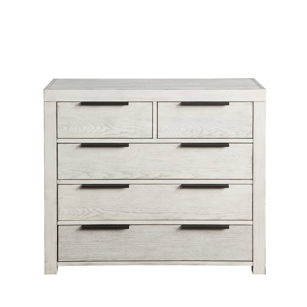 Celerina Queen Loft Bed & 5-Drawer Chest
