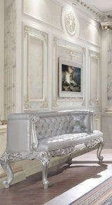 Valkyrie Button Tufted Bench & Mirror