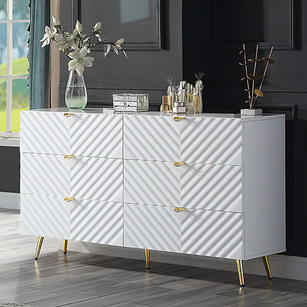 Gaines High Gloss Bedroom Collection