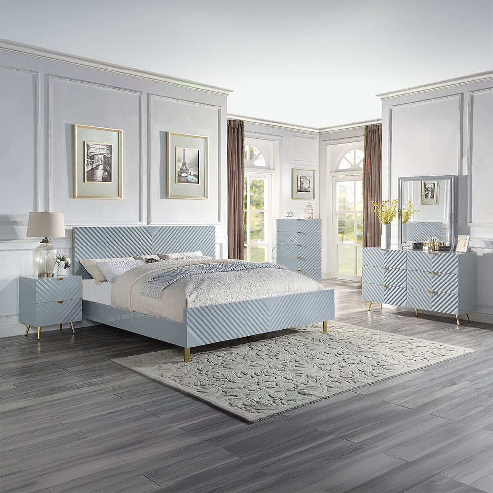 Gaines High Gloss Bedroom Collection